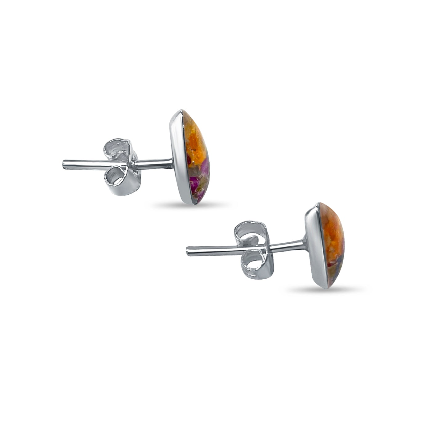 Pendientes de Plata mexicana 925 - Flores Reales Encapsuladas