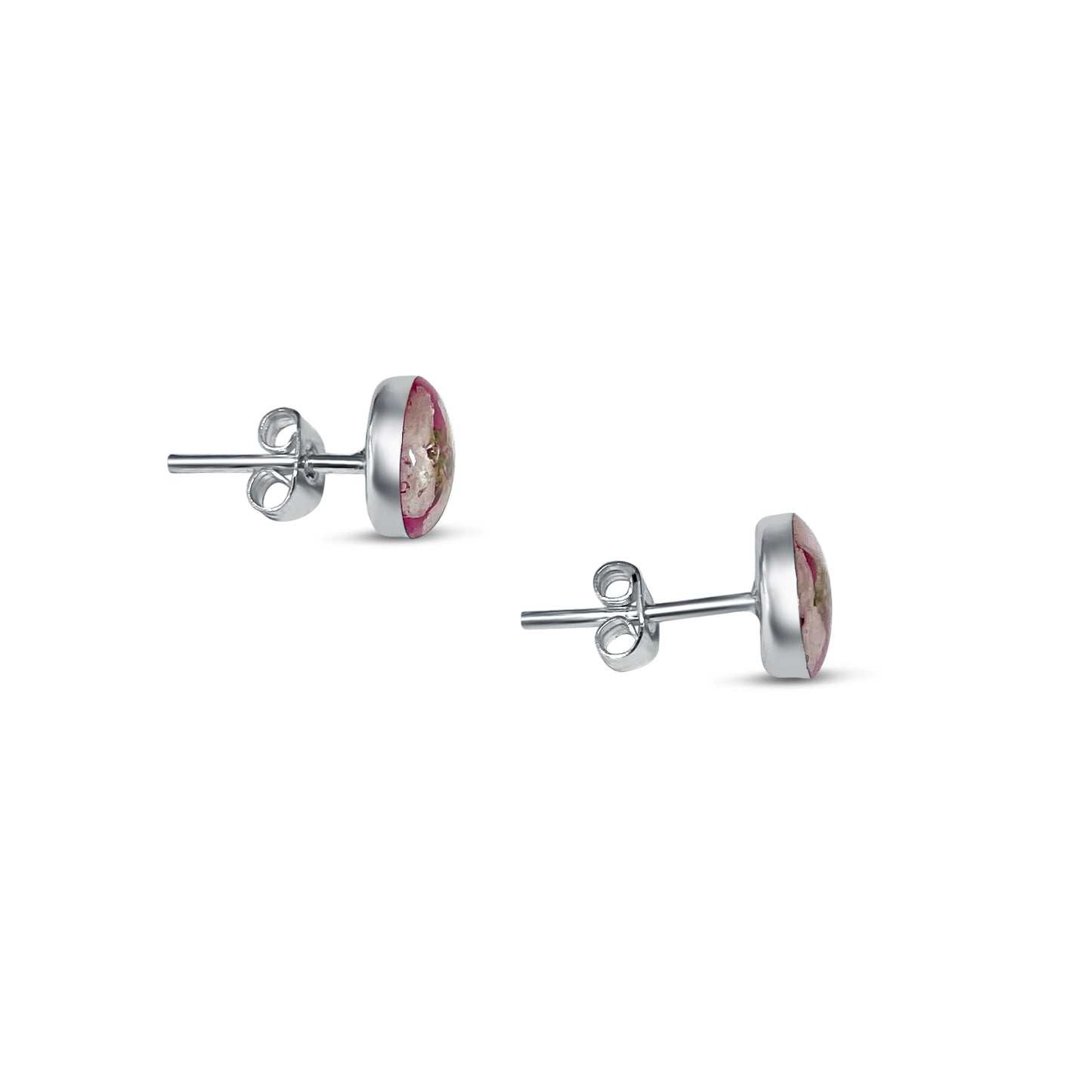 Pendientes de Plata mexicana 925 - Flores Reales Encapsuladas