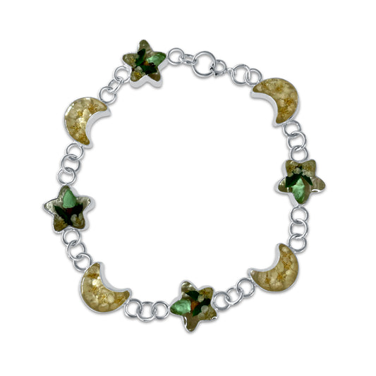 Brazalete Artesanal – Plata Mexicana 925 y Flores Reales