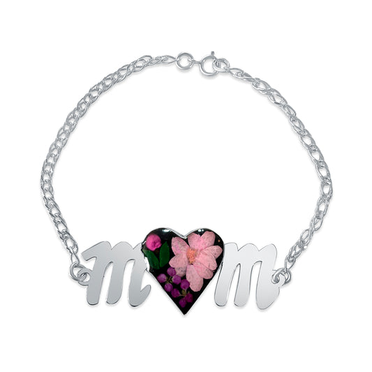Brazalete Madres- Floral en Plata 925
