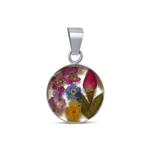 Dije Artesanal – Flores en plata Mexicana 925