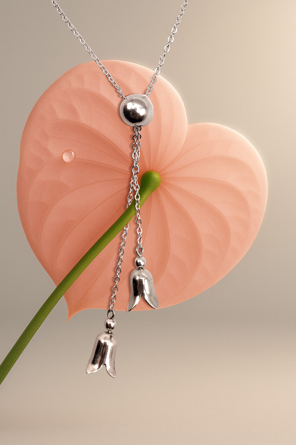 Long Necklace in 950 Peruvian Silver